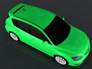 2009 mazda 3 3D Model