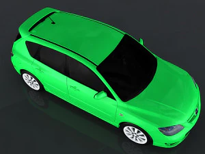 2009 mazda 3 3D Model
