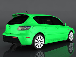 2009 mazda 3 3D Model