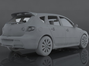2009 mazda 3 3D Model