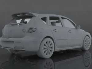 2009 mazda 3 3D Model