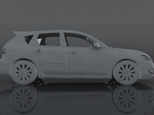 2009 mazda 3 3D Model