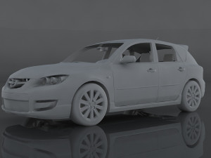 2009 mazda 3 3D Model