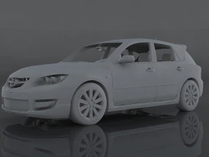 2009 mazda 3 3D Model