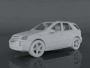 mercedes benz ml 63 3D Model