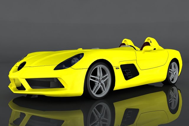 mercedes-benz slr stirling moss 3D Model .c4d .max .obj .3ds .fbx .stl .blend 
