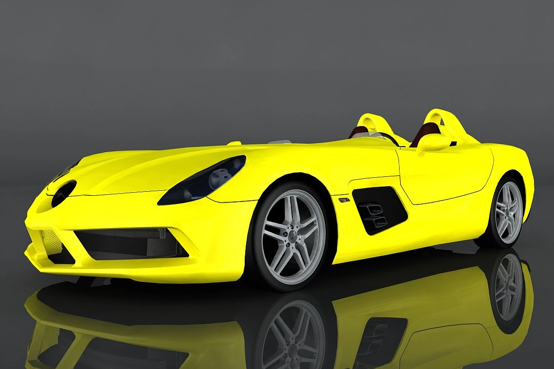 mercedes-benz slr stirling moss 3D Model .c4d .max .obj .3ds .fbx .stl .blend 