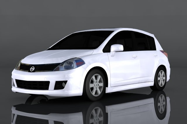 nissan versa 3D Modell .c4d .max .obj .3ds .fbx .stl .blend 