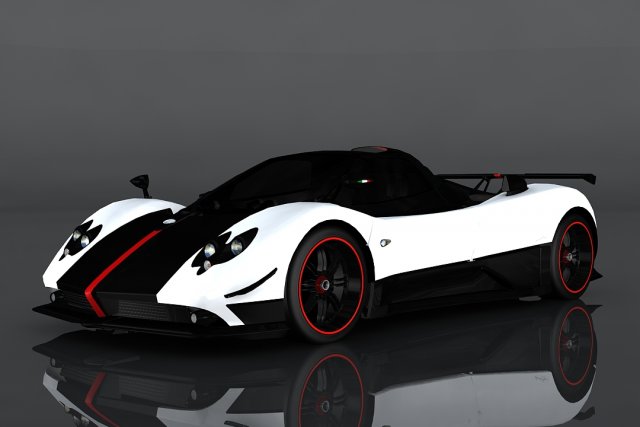 pagani zonda cinque 3D 模型 .c4d .max .obj .3ds .fbx .stl .blend 