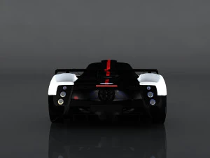 pagani zonda cinque 3D Model