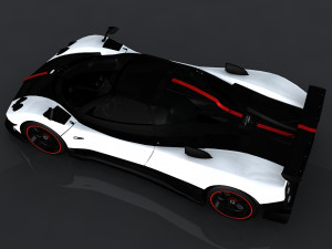 pagani zonda cinque 3D 模型