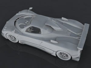pagani zonda cinque 3D 模型