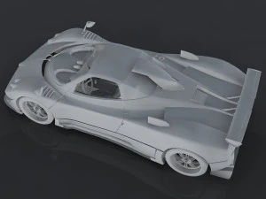 pagani zonda cinque 3D Model