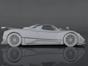 pagani zonda cinque 3D 模型