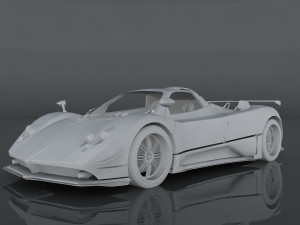 pagani zonda cinque 3D 模型