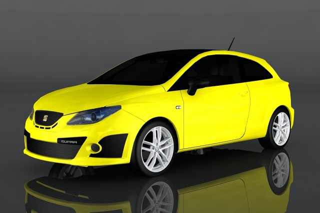 seat ibiza cupra Modèle 3D .c4d .max .obj .3ds .fbx .stl .blend 