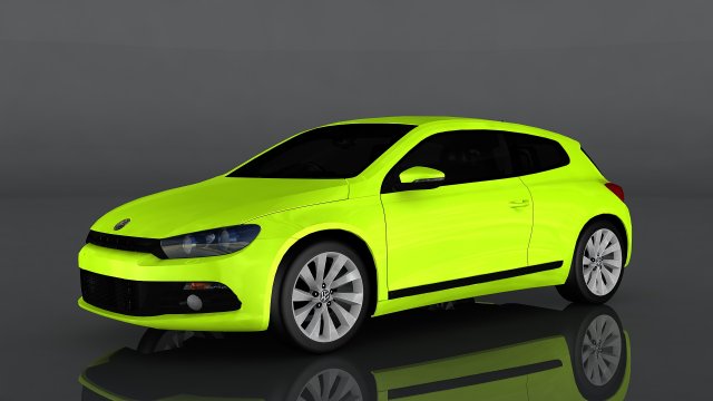 volkswagen scirocco 3Dモデル .c4d .max .obj .3ds .fbx .stl .blend 
