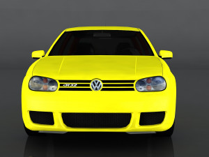 volkswagen golf r32 3D 模型