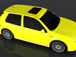 volkswagen golf r32 3D 模型