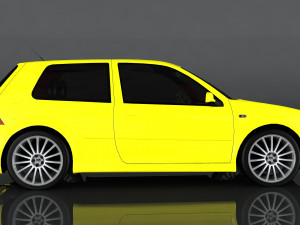 volkswagen golf r32 3D 模型