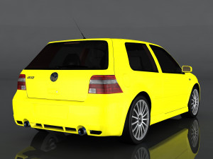 volkswagen golf r32 3D 模型