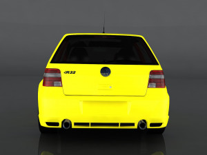 volkswagen golf r32 3D 模型