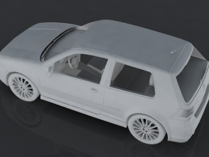 volkswagen golf r32 3D 模型