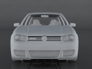 volkswagen golf r32 3D 模型