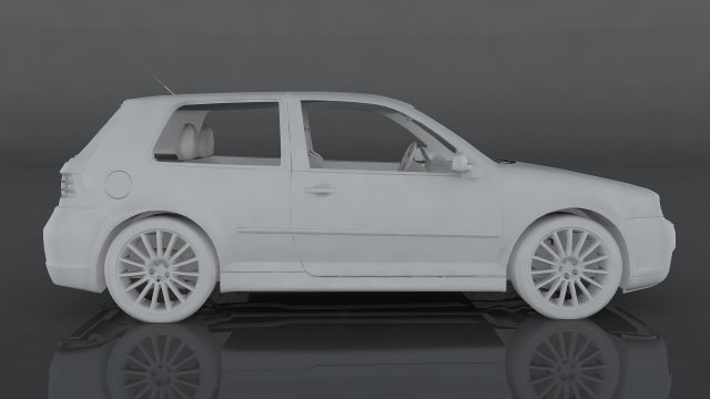 Volkswagen Golf 4 R32 | 3D model