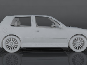volkswagen golf r32 3D 模型