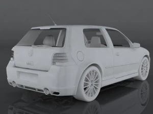 volkswagen golf r32 3D Model