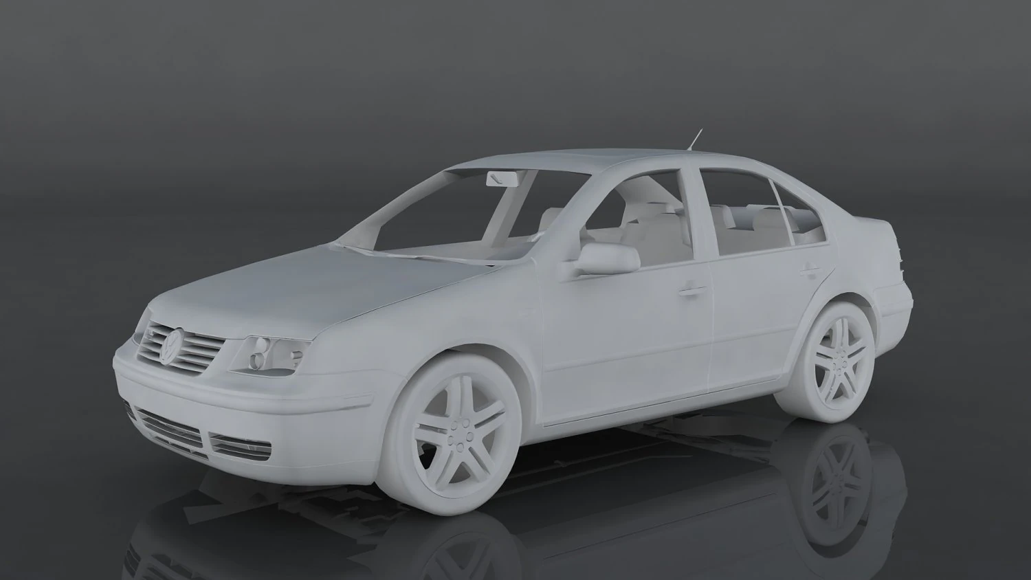 volkswagen bora vr6 3D Model .c4d .max .obj .3ds .fbx .stl .blend 