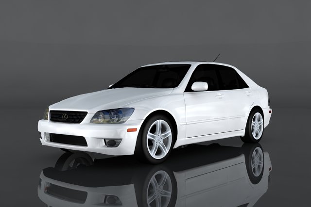 lexus is300 3D Model .c4d .max .obj .3ds .fbx .stl .blend 
