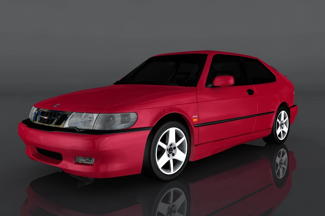 saab 9-3 aero 3D Model .c4d .max .obj .3ds .fbx .stl .blend
