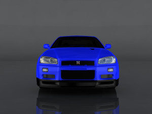 nissan skyline gt-r v-spec ii r34 3D Model