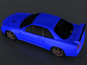 nissan skyline gt-r v-spec ii r34 3D Model