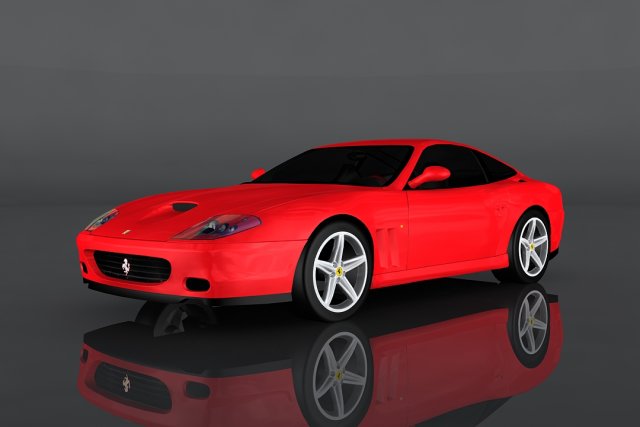 ferrari 575m 3D Model .c4d .max .obj .3ds .fbx .stl .blend 