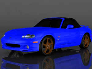 mazda mx-5 2002 Modelo 3D