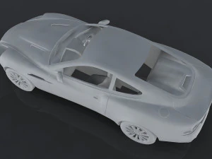 aston martin v12 vanquish 3D Model