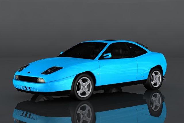 fiat coupe 2000 3D 모델 .c4d .max .obj .3ds .fbx .stl .blend 
