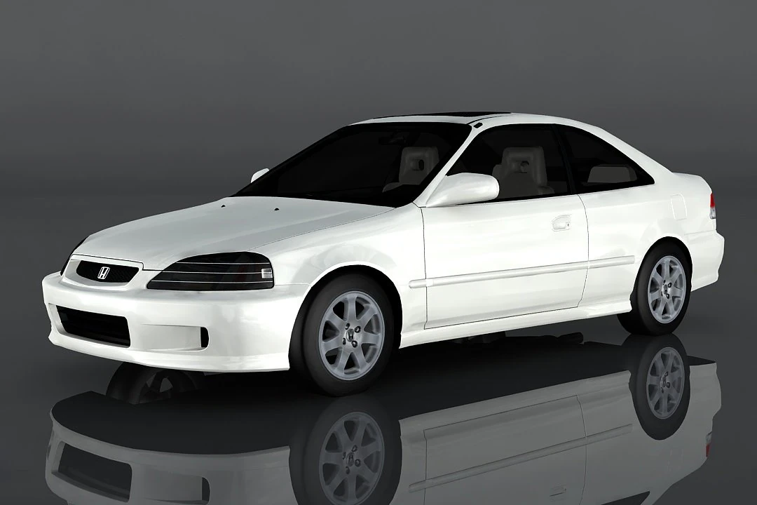 1999 honda civic si 3D Model .c4d .max .obj .3ds .fbx .stl .blend 