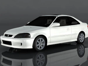 1999 honda civic si 3D Model