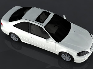 1999 honda civic si Model 3D