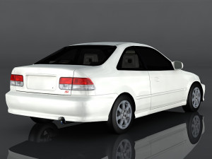 1999 honda civic si Model 3D