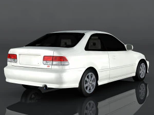1999 honda civic si 3D Model