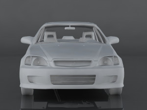 1999 honda civic si Model 3D