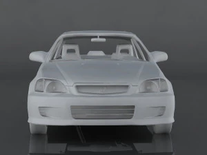 1999 honda civic si 3D Model