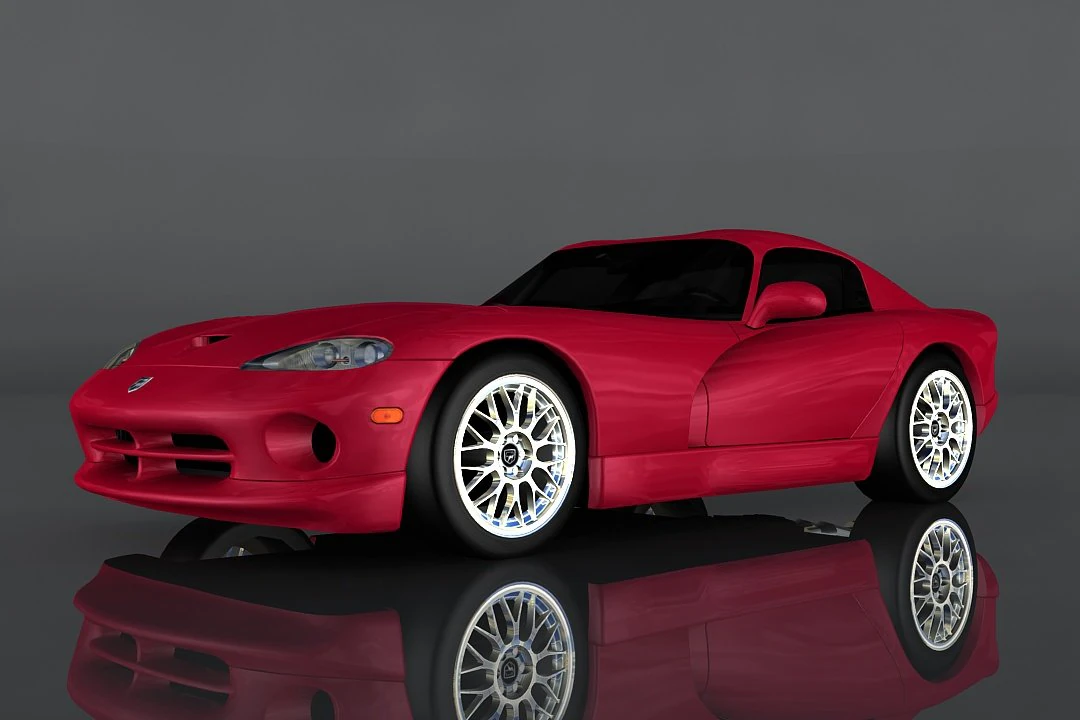dodge viper gts 3D Model .c4d .max .obj .3ds .fbx .stl .blend 