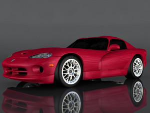 dodge viper gts 3Dモデル