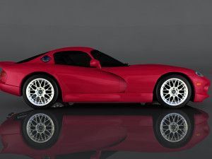 dodge viper gts 3D Модель